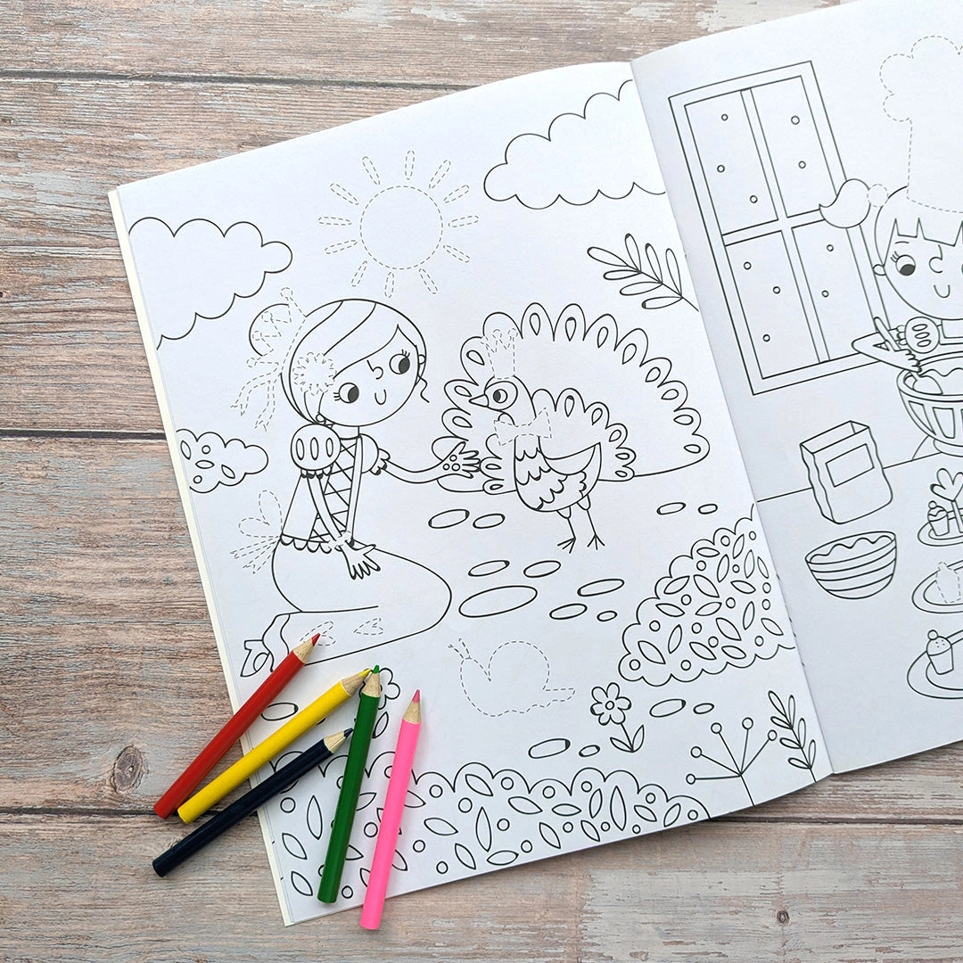 Dress Me Up Colouring & Activity Book – Princess