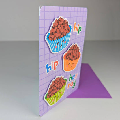 Chocolate Crackles (2D Greeting Card)