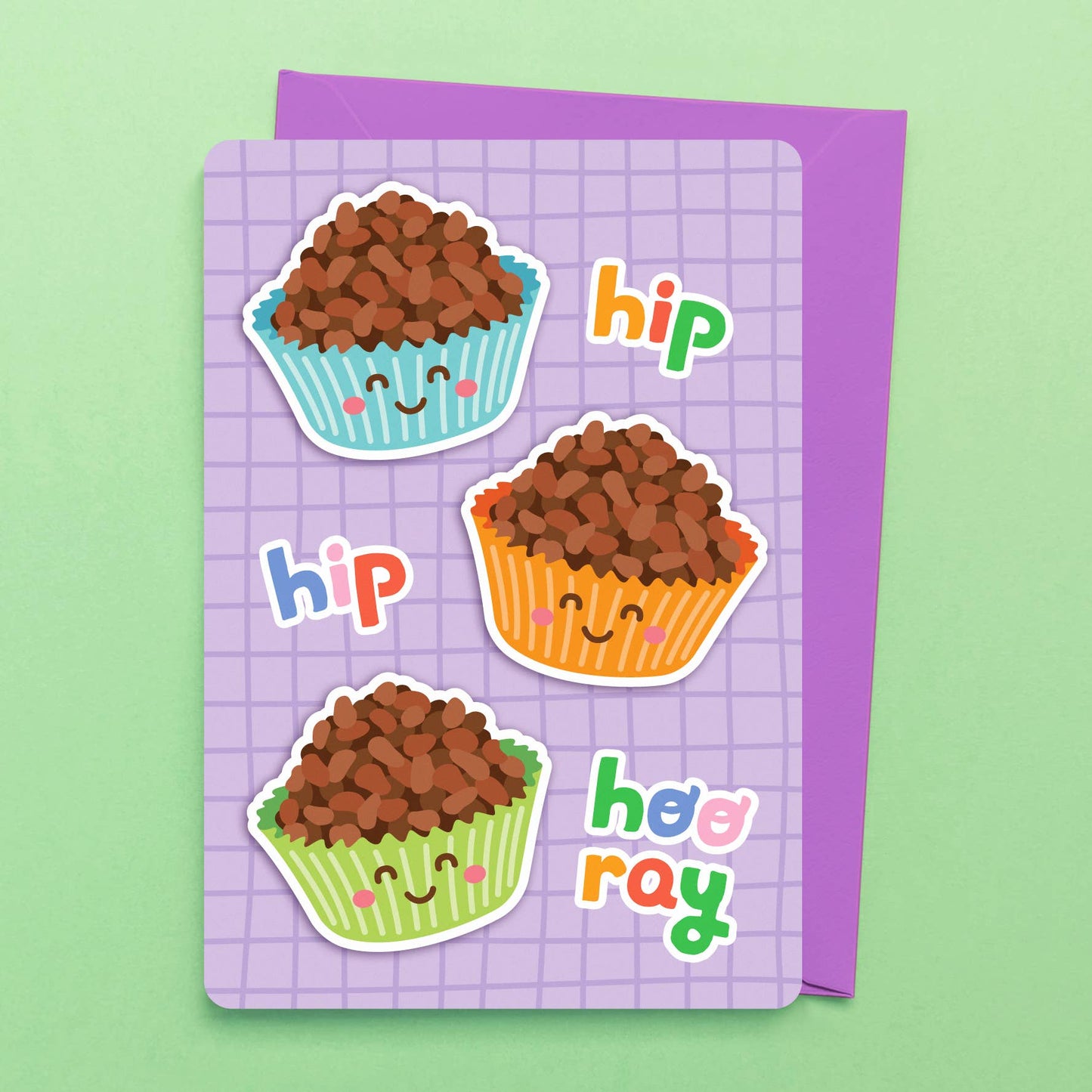 Chocolate Crackles (2D Greeting Card)