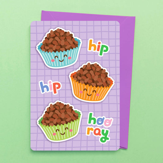 Chocolate Crackles (2D Greeting Card)