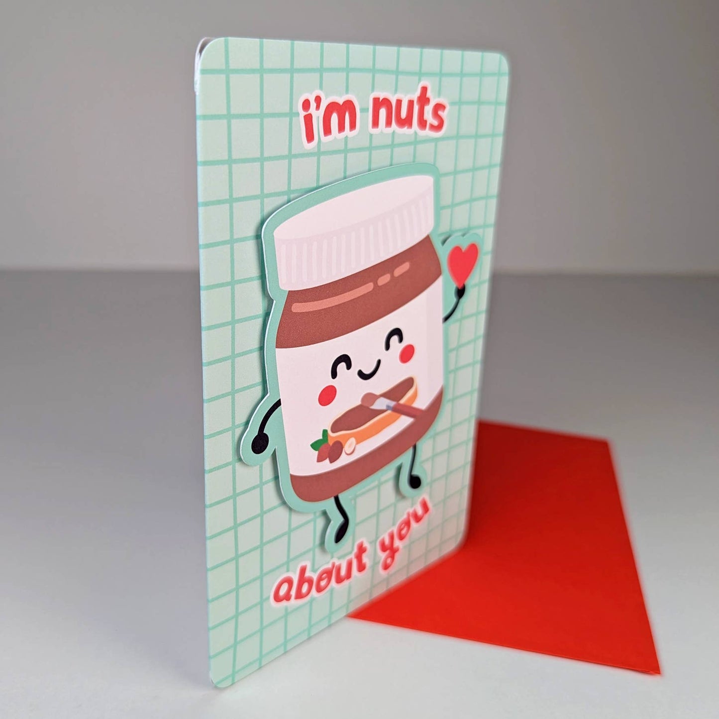 Nuts About You (2D Greeting Card)