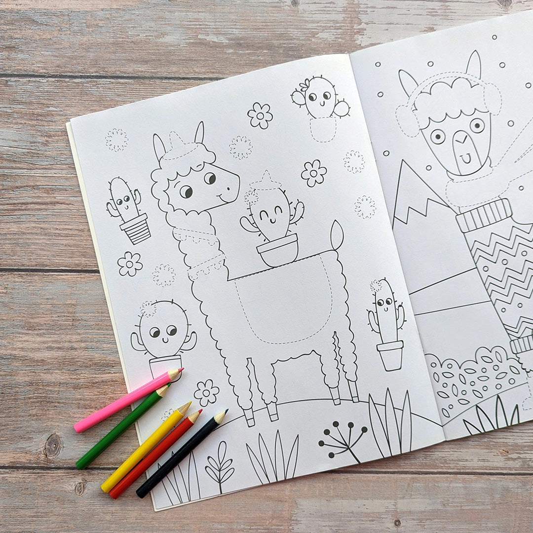 Dress Me Up Colouring & Activity Book – Llama